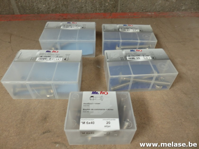 Inox houtbouten + moer