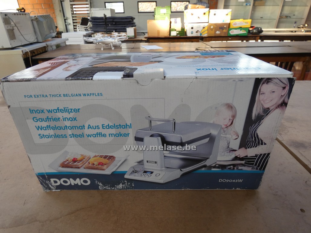 Inox wafelijzer "Domo"
