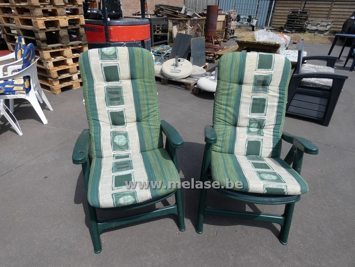 Tuinstoelen "groen-PVC"