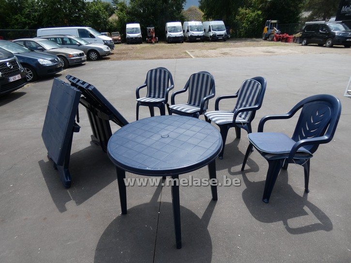 Tuinstel "blauw - PVC"