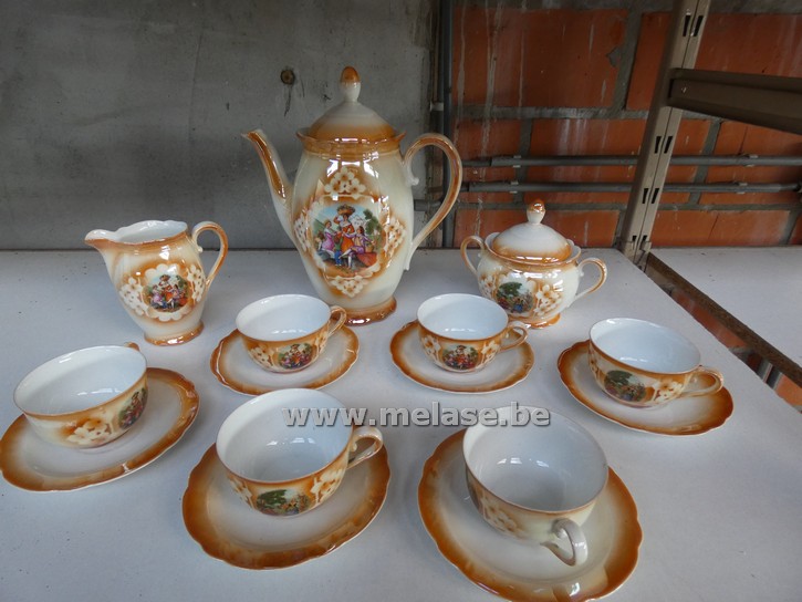 Vintage keramisch koffieset "Spaans"