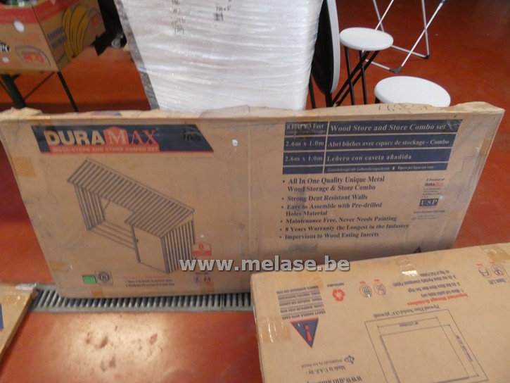 Metalen opbergplaats voor stookhout "Dura Max"	 