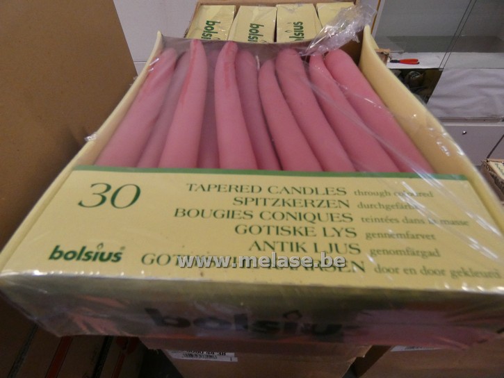 Tafelkaarsen "Bolsius - roze"