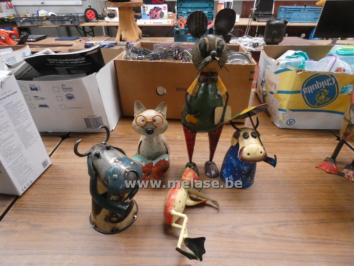 Decoratie "metalen figuren"