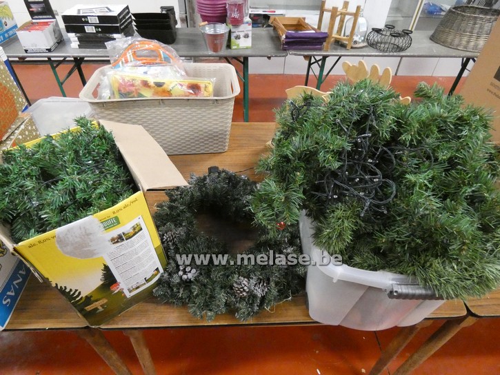 Kerstdecoratie "Guirlandes en kerstkrans"