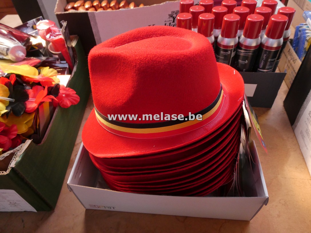 Hoeden "Belgische driekleur"