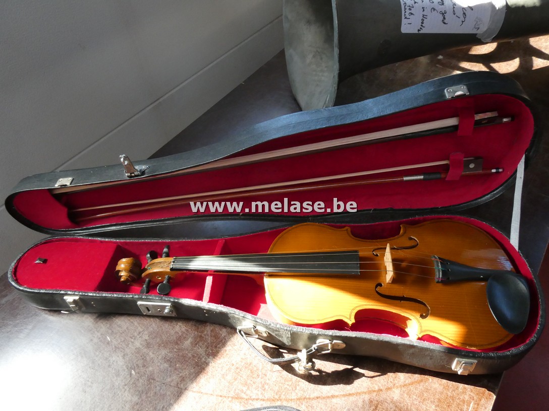 Viool + toebehoren in koffer