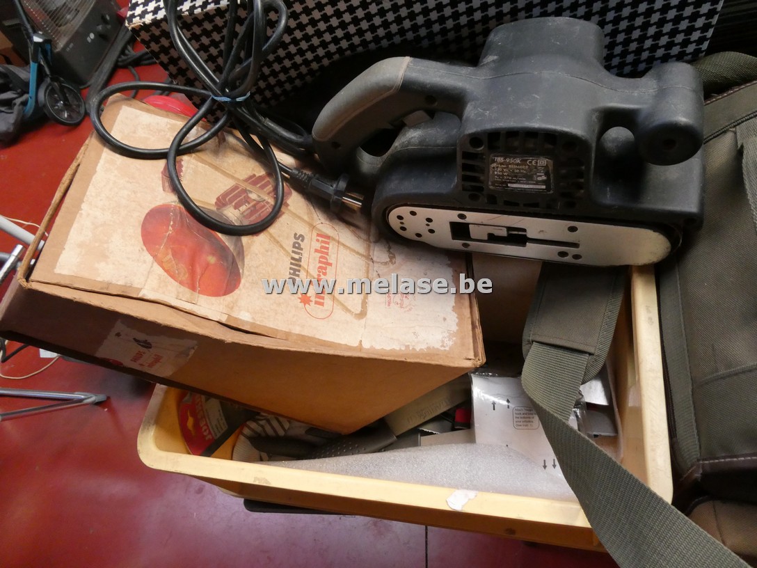 Gereedschapstas en bak + inhoud