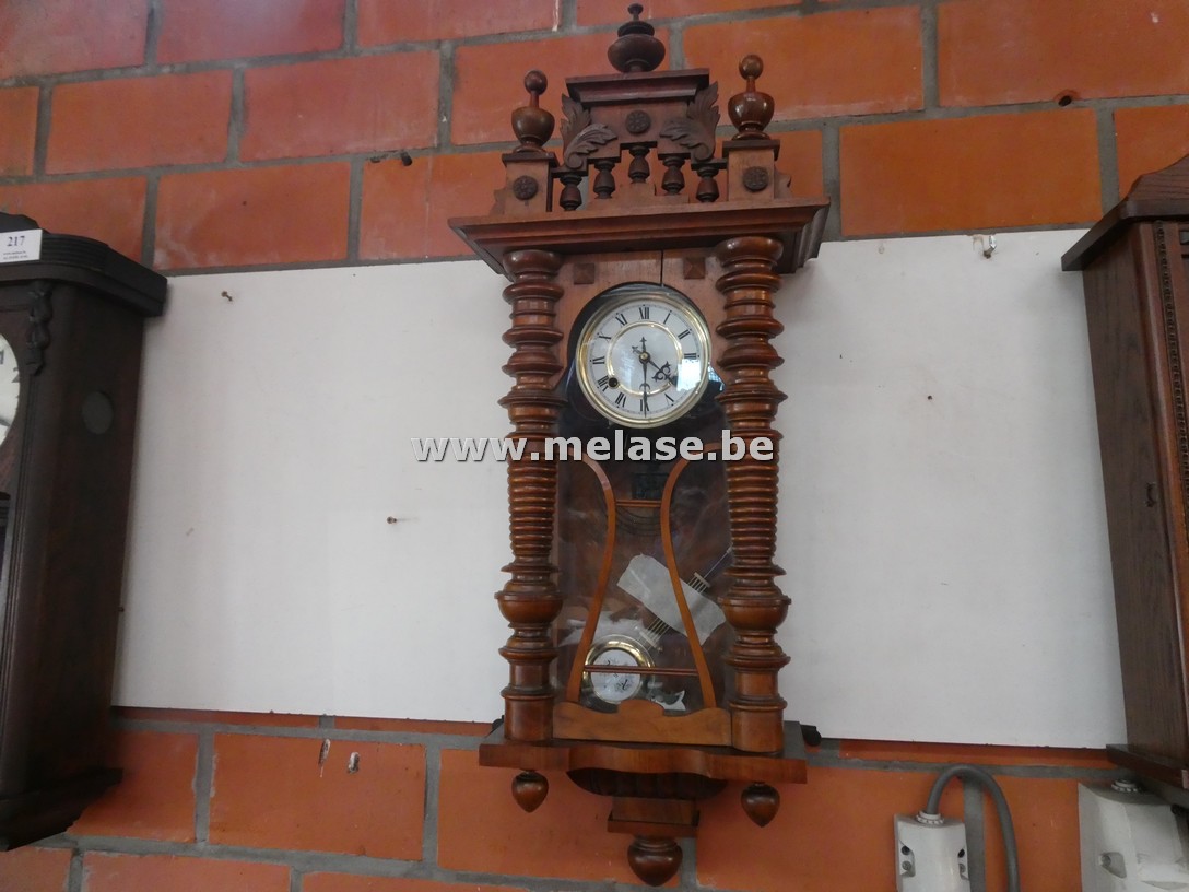 Klassieke antieke houten regulateur wandklok 