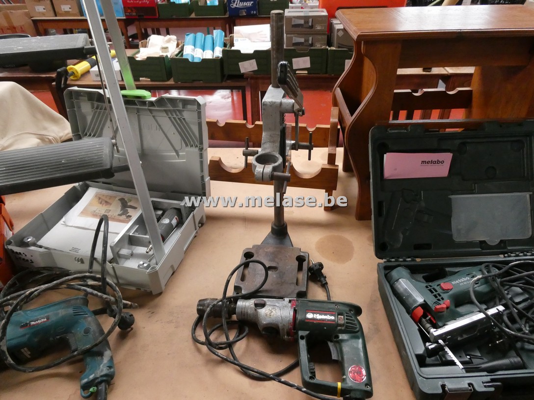Boormachine + boorstaander "Metabo"