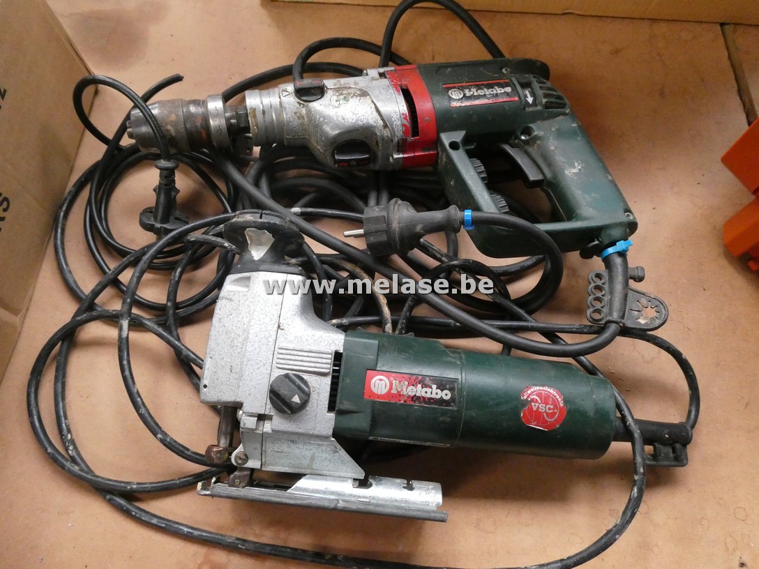 Boormachine  en decoupeerzaag "Metabo"