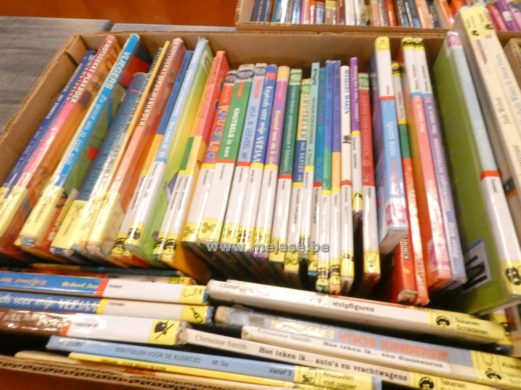 Doos "knutsel- en kookboeken"