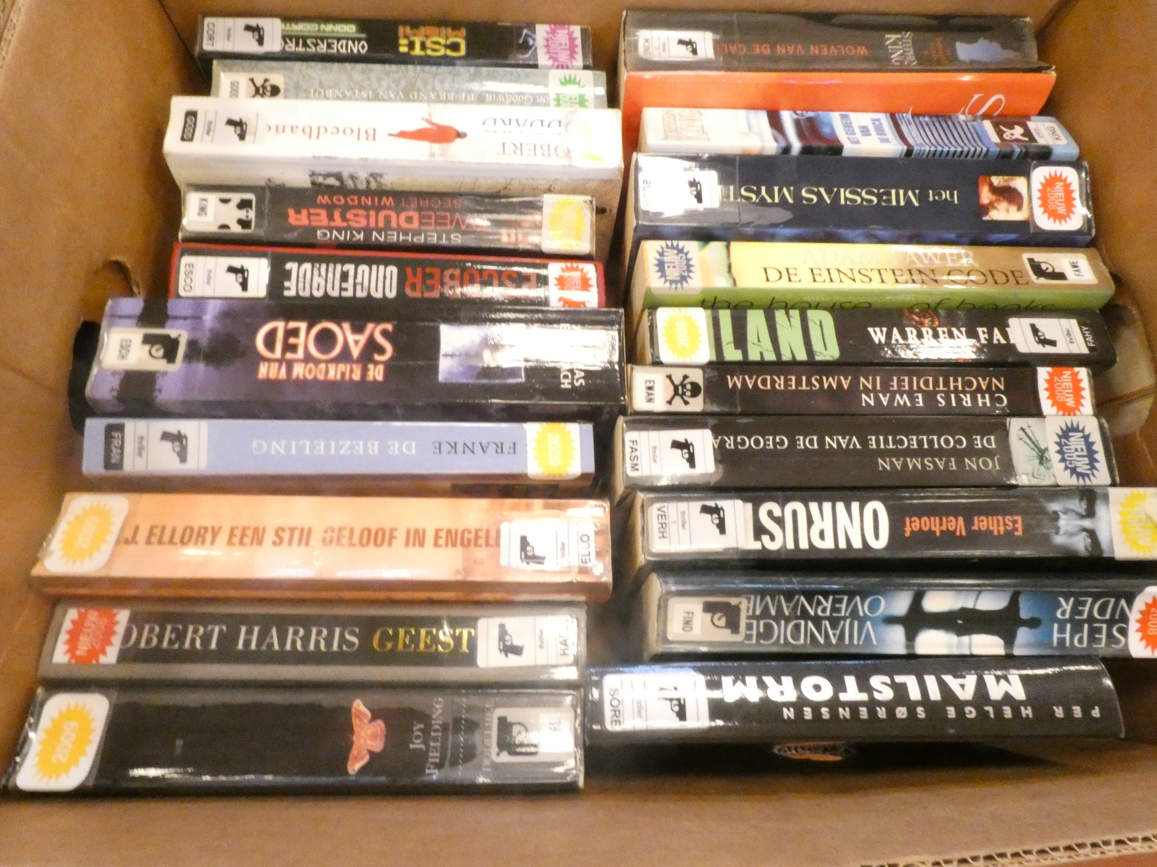Doos boeken "Thrillers"