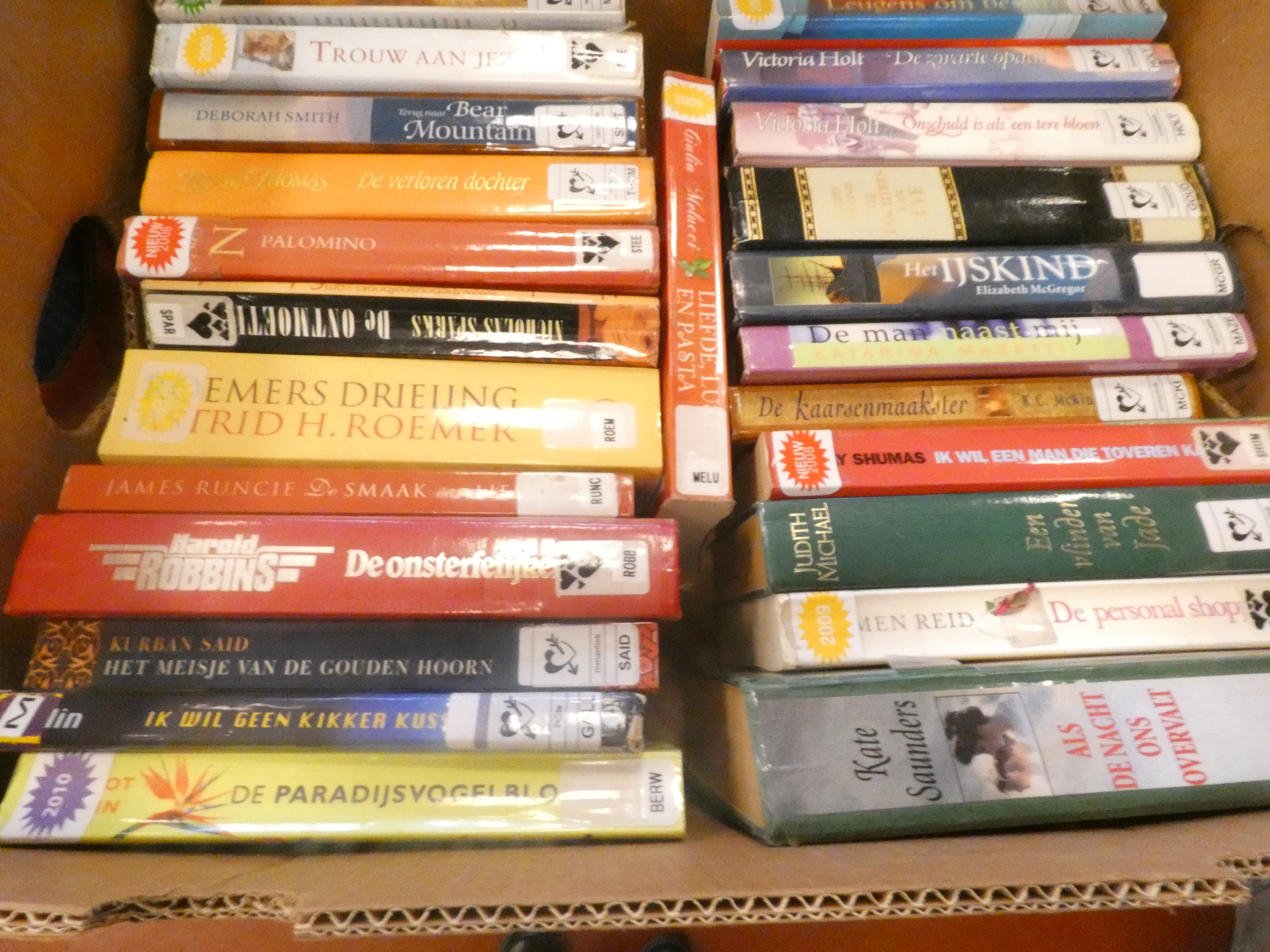Doos boeken "Romantiek"