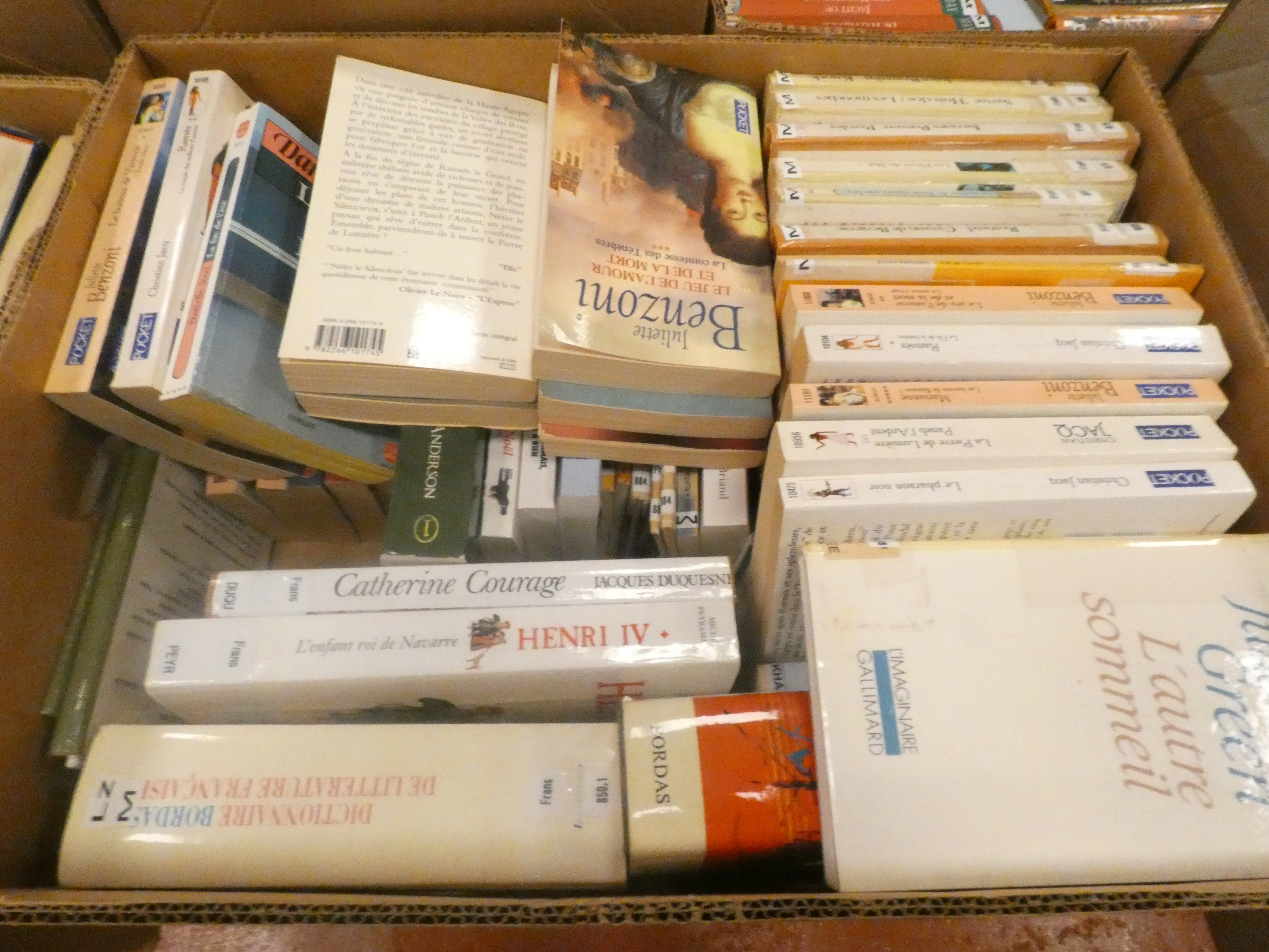Doos boeken "Franstalig"
