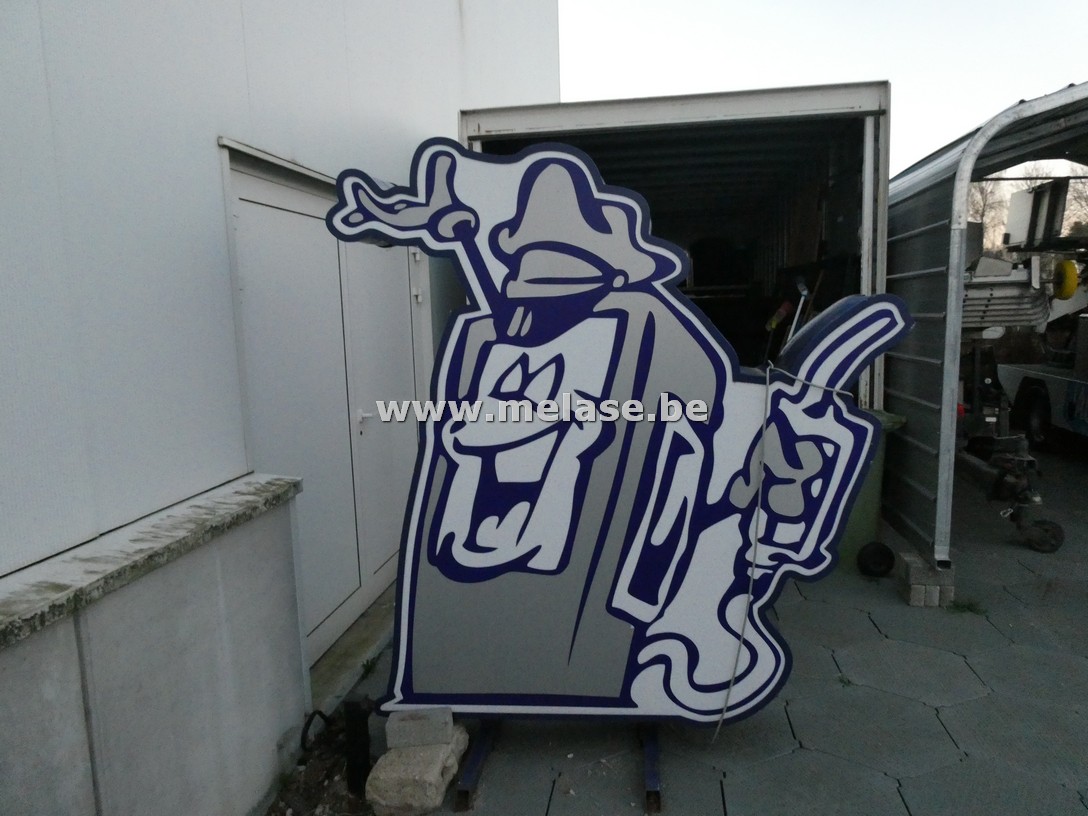 Reclamebord met verlichting