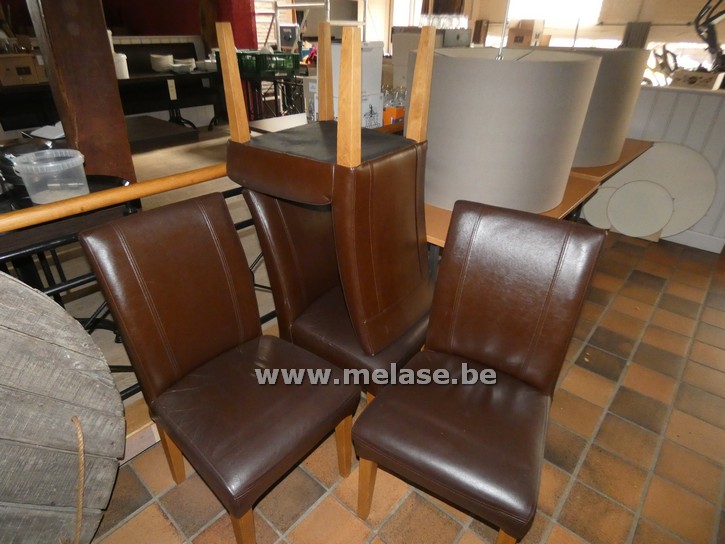 Stoelen "lederlook"