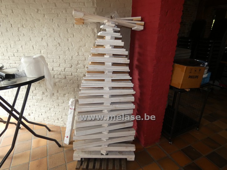 Houten kerstbomen
