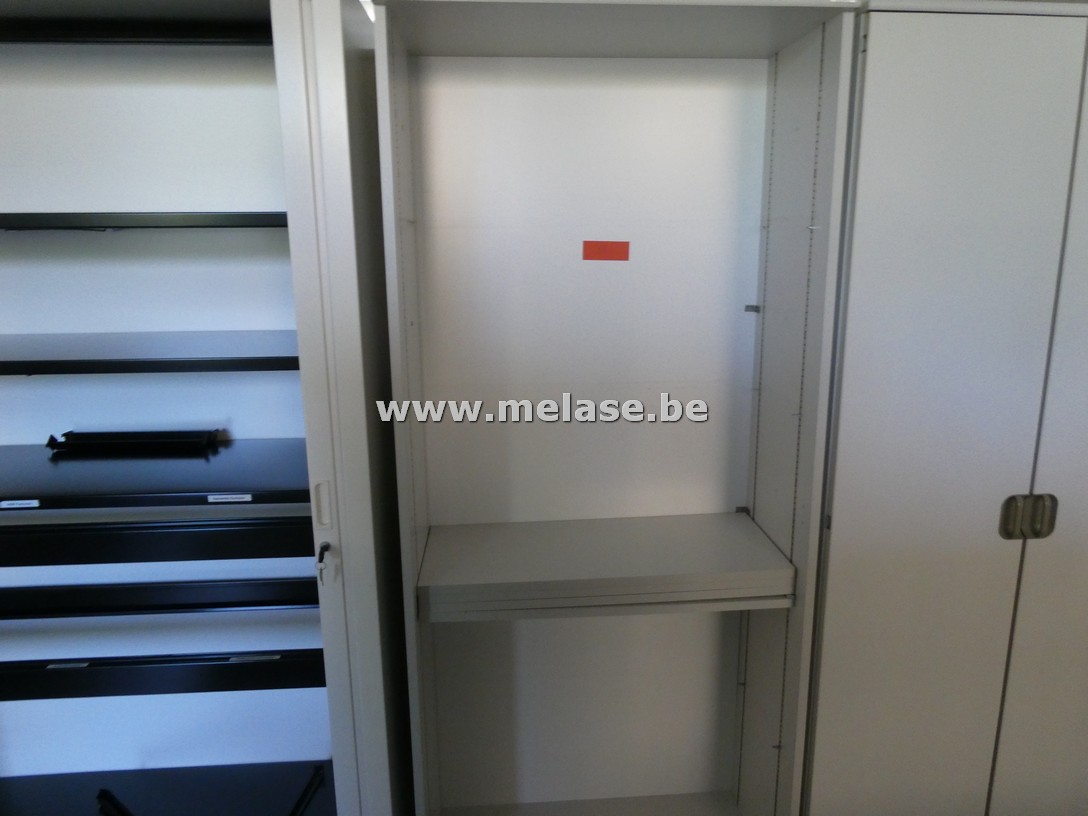 Metalen open bureelkast 