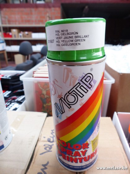 Color spray "groen"