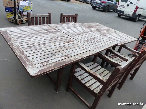 Tuinstel in teak
