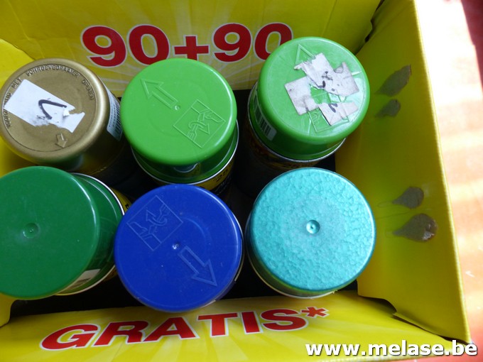 Spuitbussen "verf - gemengd"