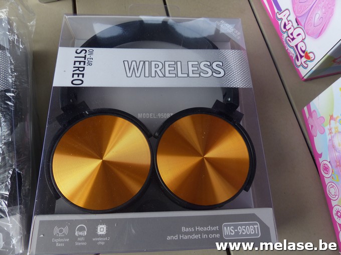 Draadloze hoofdtelefoon "goud"