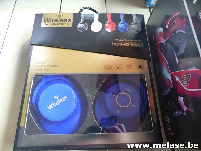 Draadloze hoofdtelefoon "blauw"