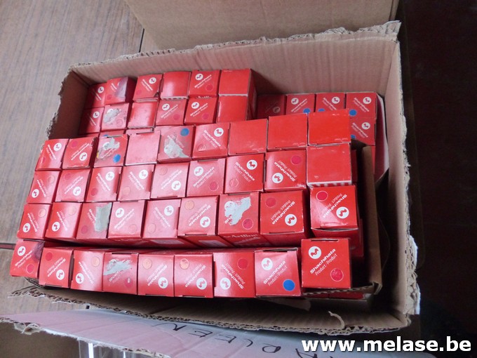 Stempelinkt "rood en blauw"