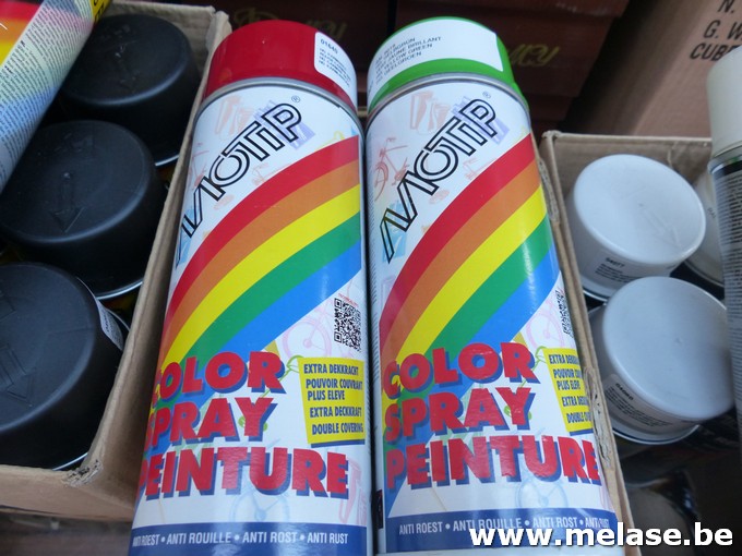 Colorspray "Motip - rood en groen"
