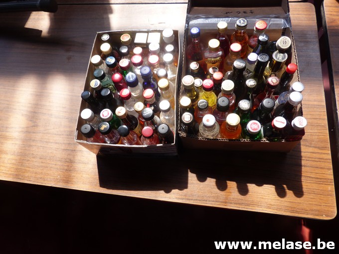 Miniatuurflesjes drank