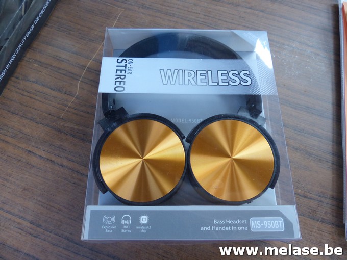 Draadloze hoofdtelefoon "goud"