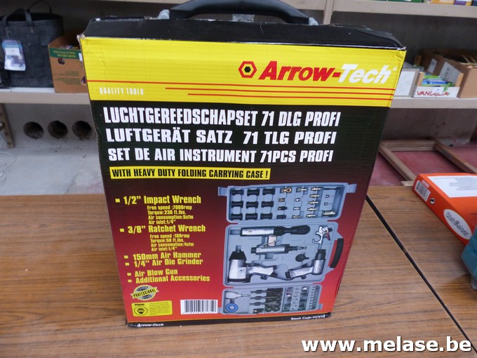 Luchtdrukgereedschapsset "Arrow-tech"