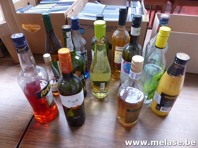 Aangestoken flessen drank