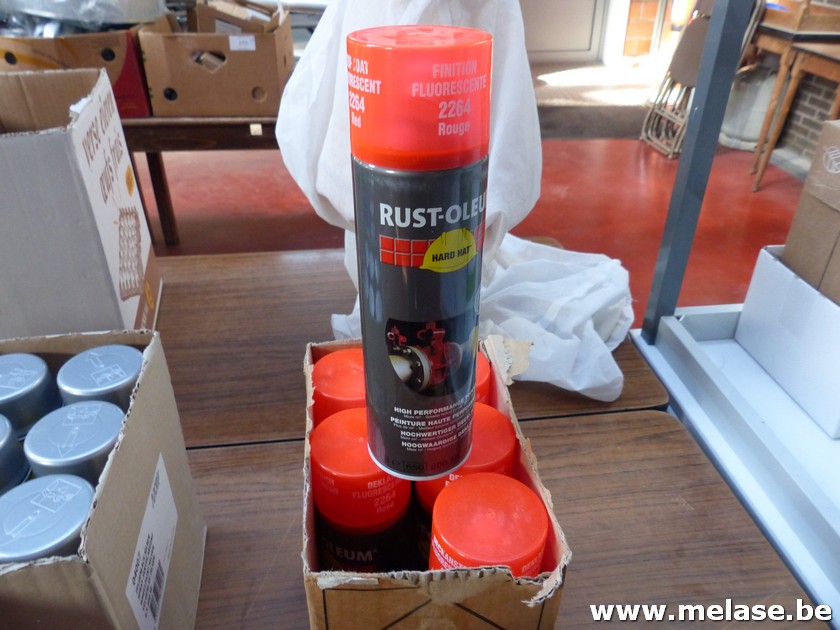 Rust-oleum "fluo rood"