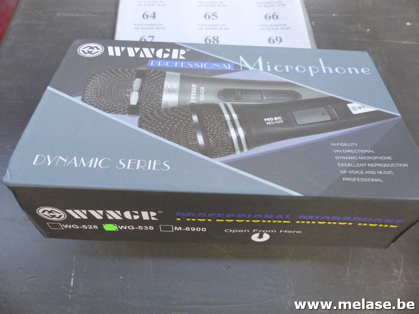 Prof. microfoon "WG-538 - zwart"