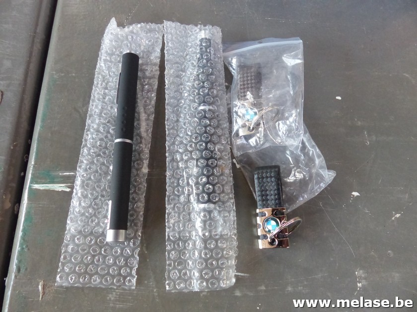 Laserpointers + sleutelhangers "BMW"
