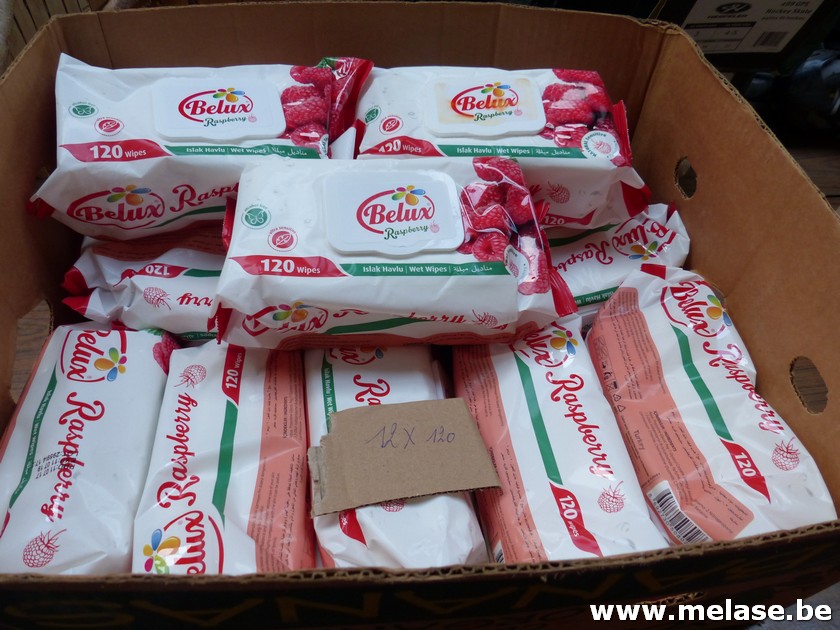 Vochtige doekjes "Belux-Rasberry"