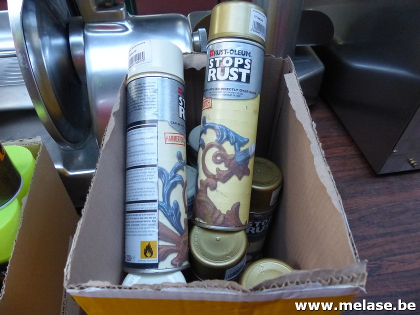 Rust Oleum "goud en wit"