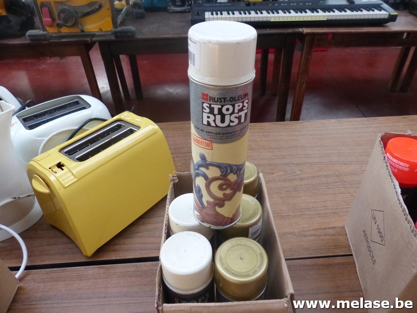 Rust Oleum "wit en goud"