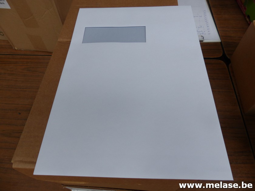 Enveloppen met venster "A4"