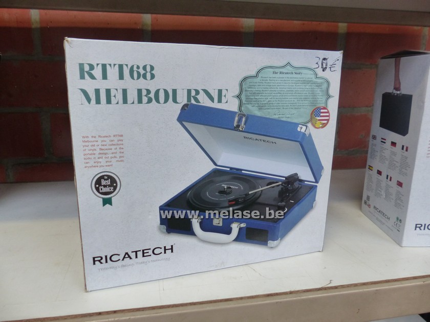 Platenspeler "Ricatech - blauw"