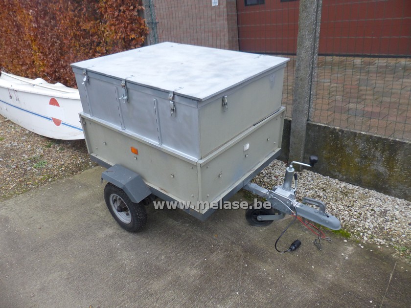 Kleine gesloten aanhangwagen