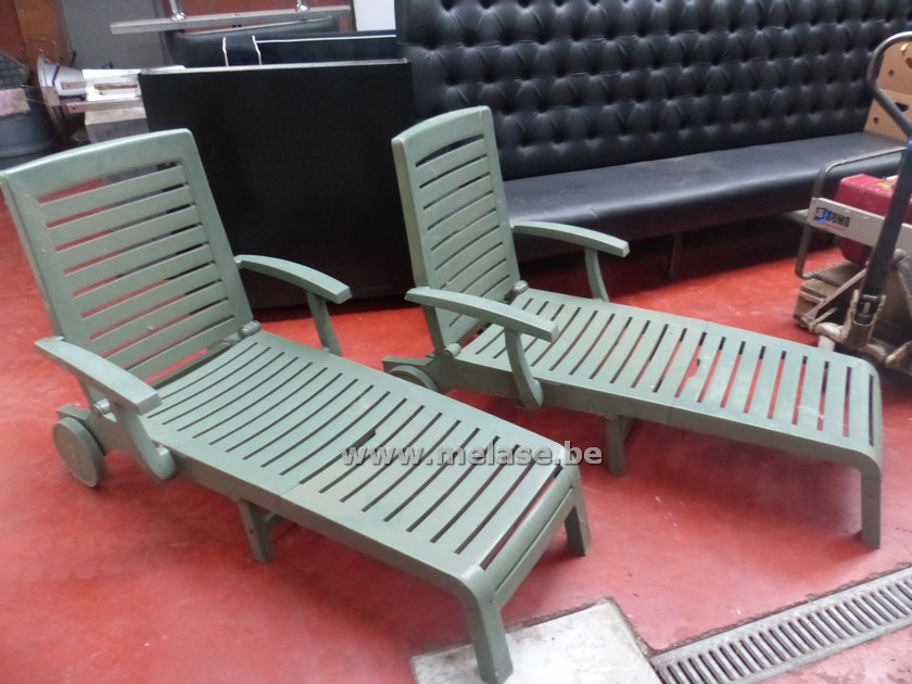Ligzetels "PVC - groen"