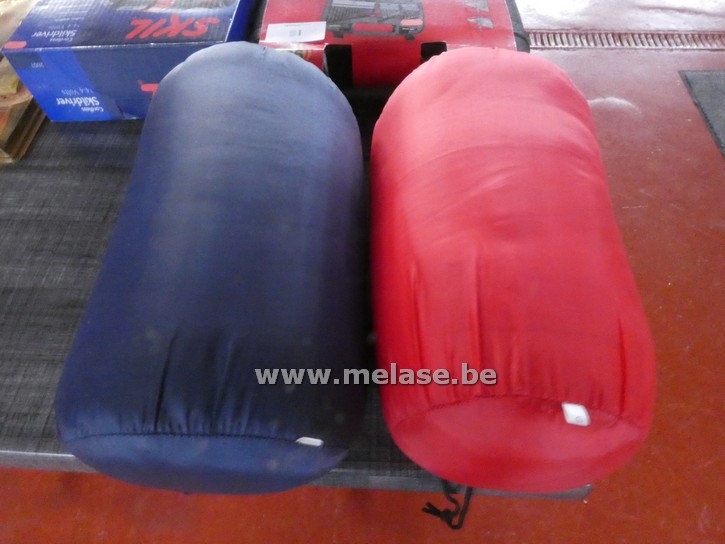 Slaapzakken "blauw en rood"