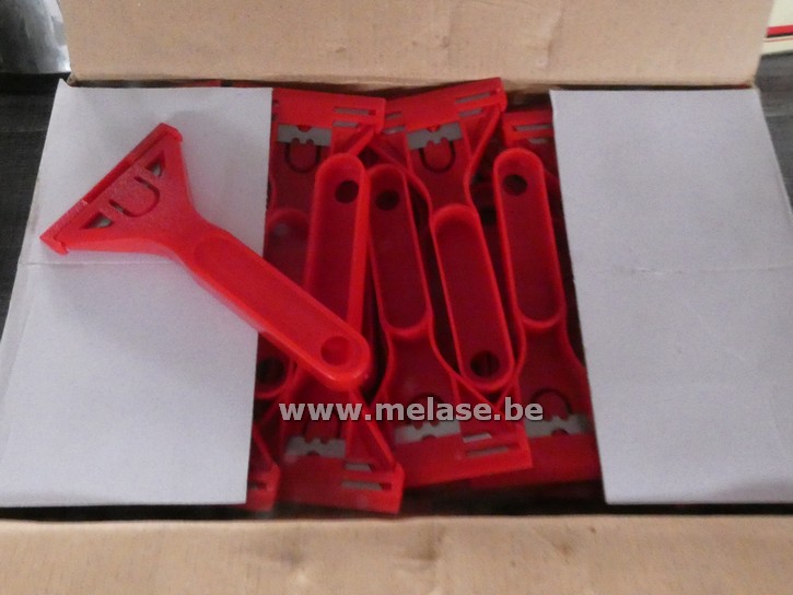 Glaskrabber "PVC - rood"