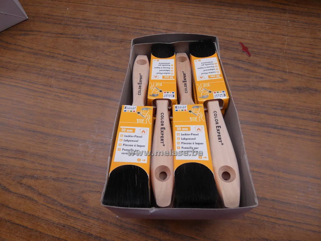 Platte verfborstel "30mm"