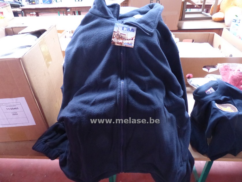 Fleecevesten "LMA - blauw" 