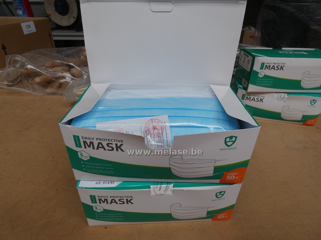 Mondmaskers "blauw"