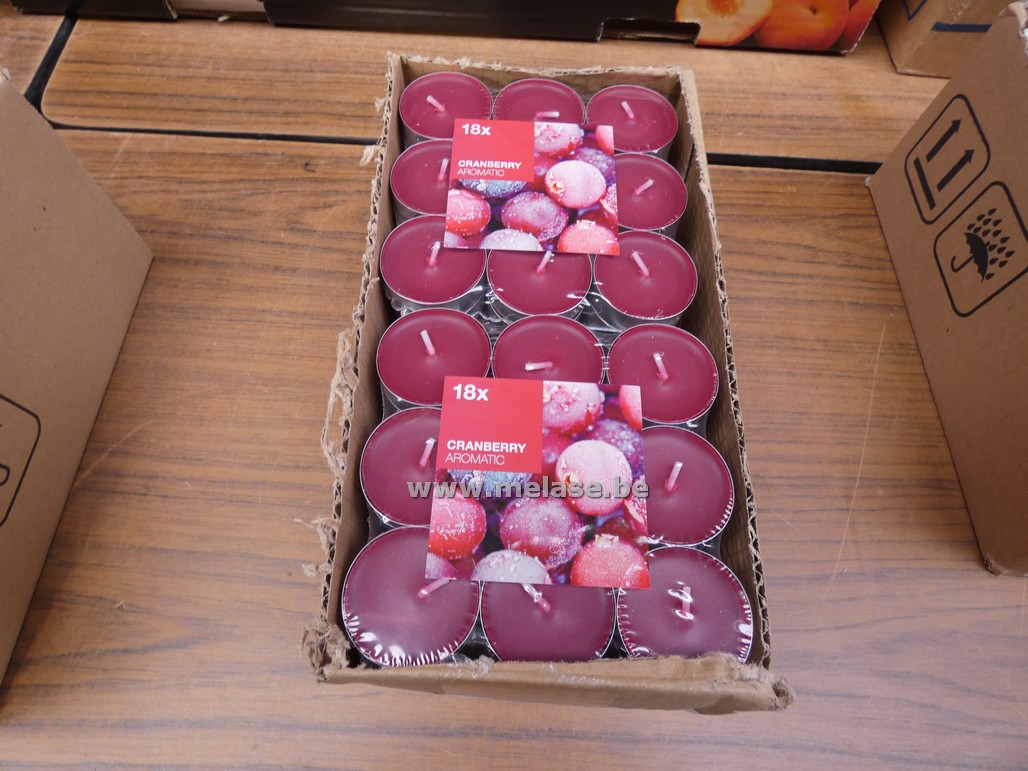 Theelichten "cranberry"